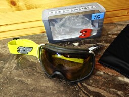 JUNIORSKÉ LYŽIARSKE OKULIARE 3F VISON PURE 2 BLACK-NEON YELLOW